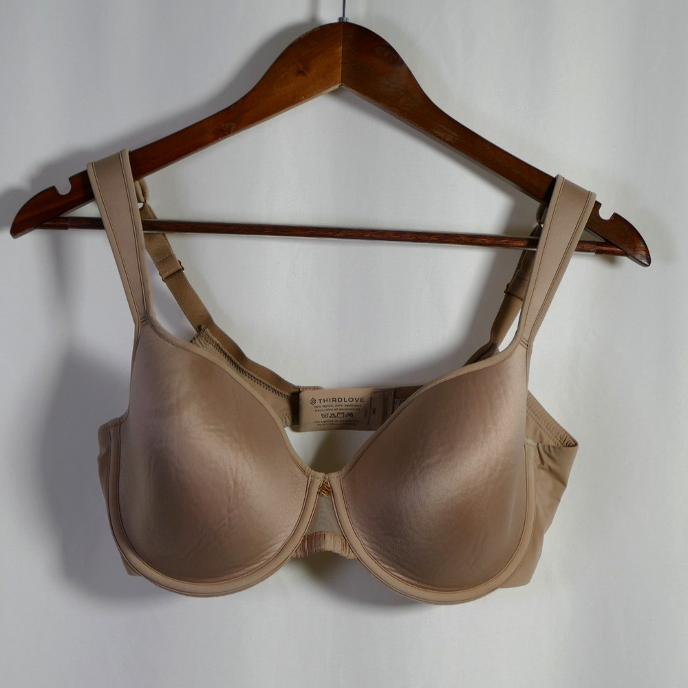 Third Love 24/7 Memory Foam Full Coverage Bra Size 34E Underwire Lightly Padded